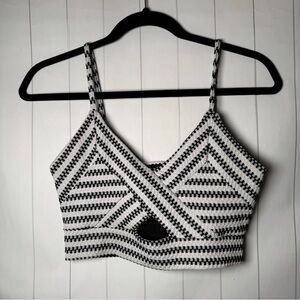 CLOCKHOUSE NIGHT Bralette Crop Tank Top Striped Evening Club & Party Top P (XS)
